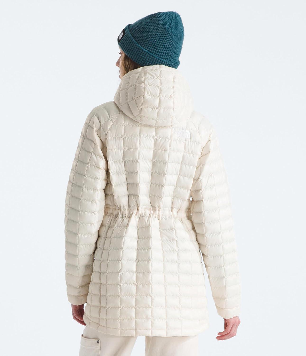 imageTHE NORTH FACE Womens Thermoball Hooded Parka Standard ampamp Plus Size High Loft Insulation Wind ampamp Water ResistantWhite Dune