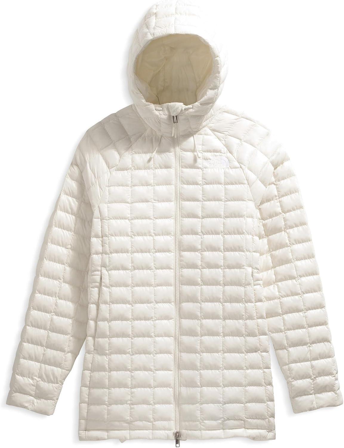imageTHE NORTH FACE Womens Thermoball Hooded Parka Standard ampamp Plus Size High Loft Insulation Wind ampamp Water ResistantWhite Dune