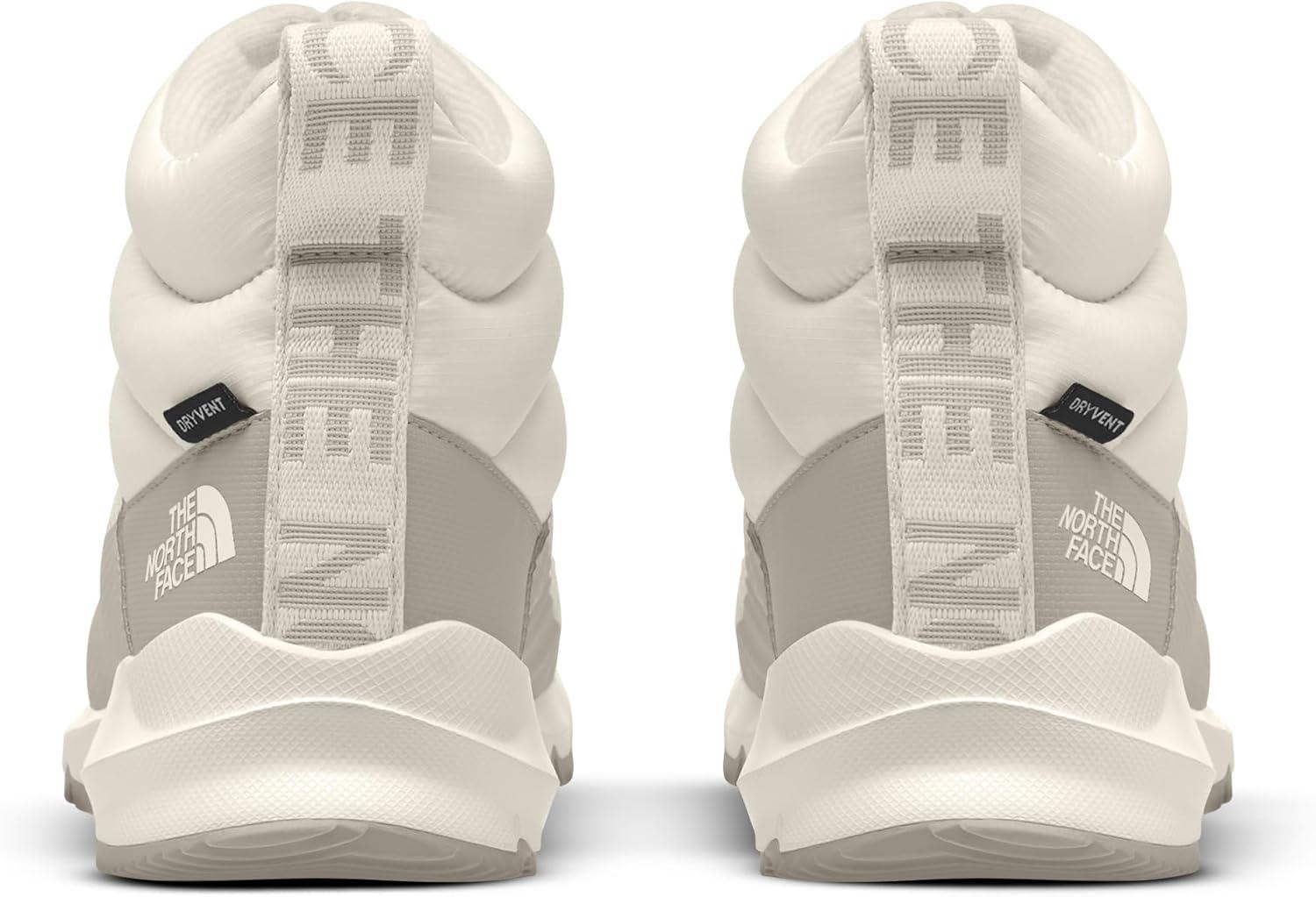 imageTHE NORTH FACE Womens Thermoball Progressive Zip Up II Snow Boot Insulated ampamp Waterproof Rubber OutsoleGardenia WhiteSilver Grey