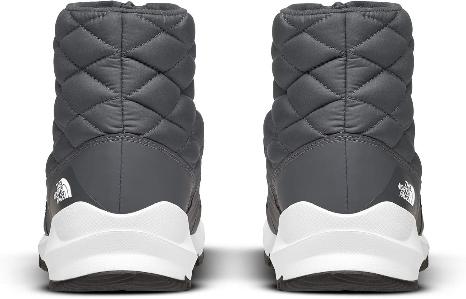 imageTHE NORTH FACE Womens Thermoball Progressive Zip Up II Snow Boot Insulated ampamp Waterproof Rubber OutsoleVanadis GreyTnf White
