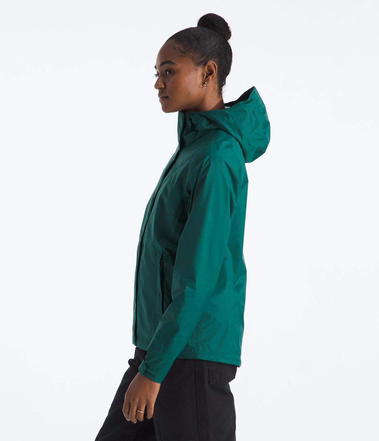 imageTHE NORTH FACE Womens Venture 2 Waterproof Hooded Rain Jacket Raincoat With Breathable Dryvent 25l Fabric PitzipsDeep Nori