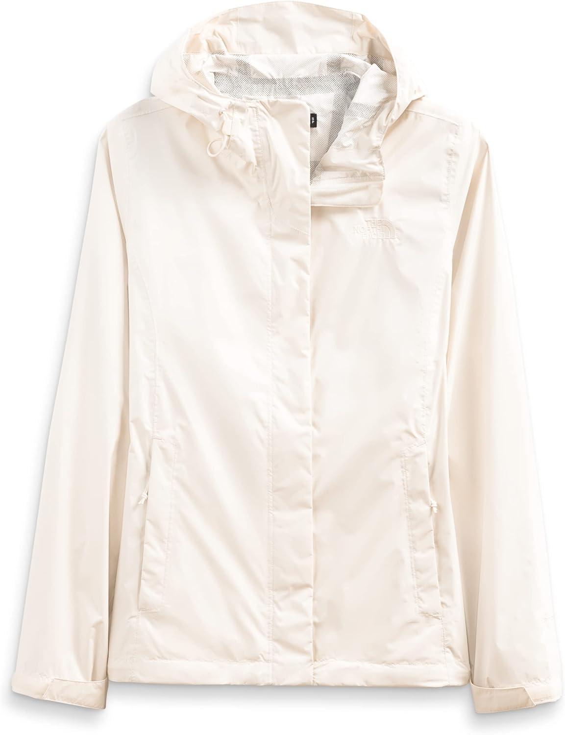 imageTHE NORTH FACE Womens Venture 2 Waterproof Hooded Rain Jacket Raincoat With Breathable Dryvent 25l Fabric PitzipsGardenia White