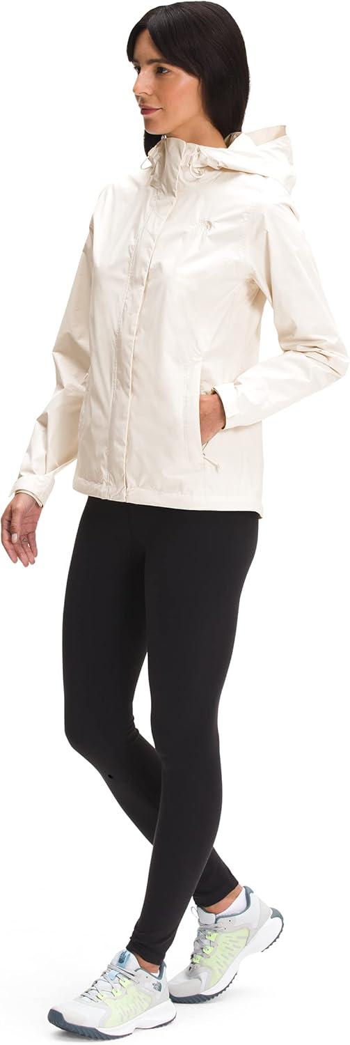 imageTHE NORTH FACE Womens Venture 2 Waterproof Hooded Rain Jacket Raincoat With Breathable Dryvent 25l Fabric PitzipsGardenia White