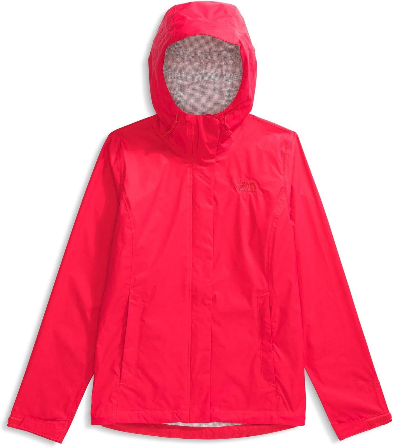 imageTHE NORTH FACE Womens Venture 2 Waterproof Hooded Rain Jacket Raincoat With Breathable Dryvent 25l Fabric PitzipsHibiscus