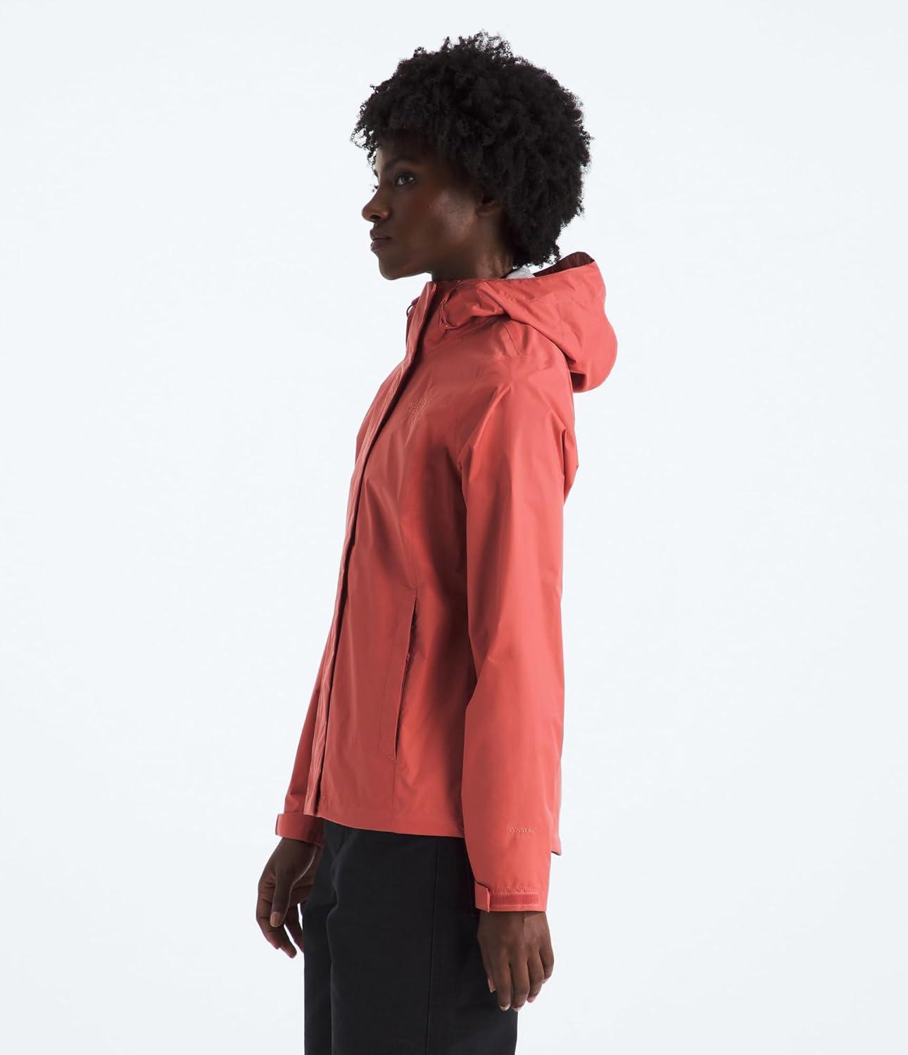 imageTHE NORTH FACE Womens Venture 2 Waterproof Hooded Rain Jacket Raincoat With Breathable Dryvent 25l Fabric PitzipsMars Dust