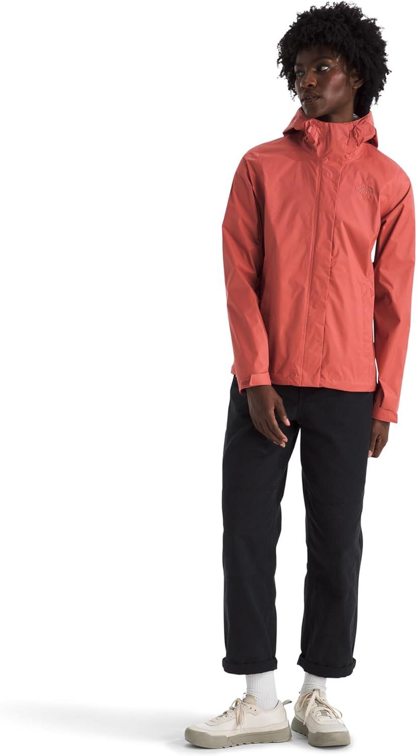 imageTHE NORTH FACE Womens Venture 2 Waterproof Hooded Rain Jacket Raincoat With Breathable Dryvent 25l Fabric PitzipsMars Dust