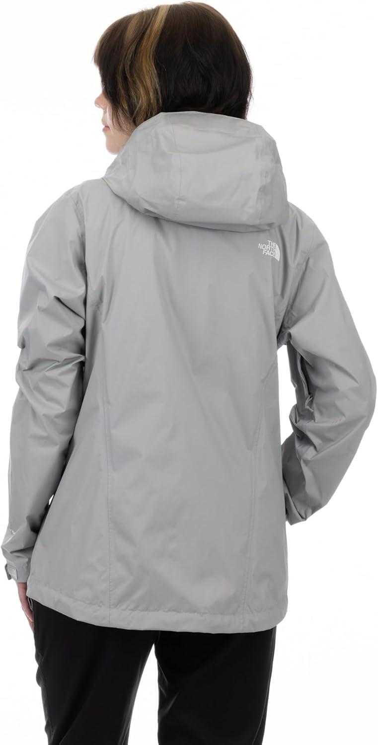 imageTHE NORTH FACE Womens Venture 2 Waterproof Hooded Rain Jacket Raincoat With Breathable Dryvent 25l Fabric PitzipsMeld Grey