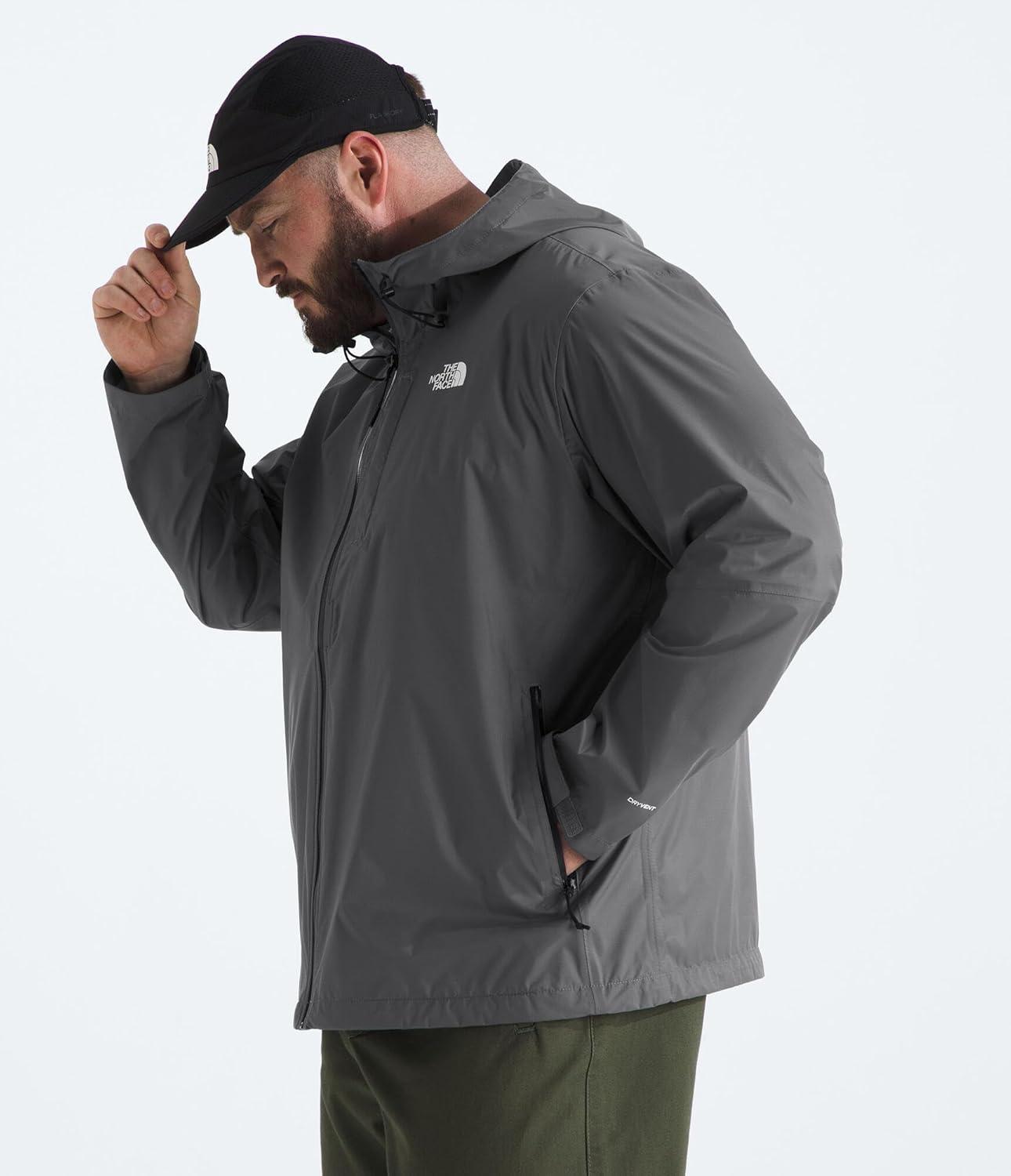 imageTHE NORTH FACE Womens Venture 2 Waterproof Hooded Rain Jacket Raincoat With Breathable Dryvent 25l Fabric PitzipsSmoked Pearl