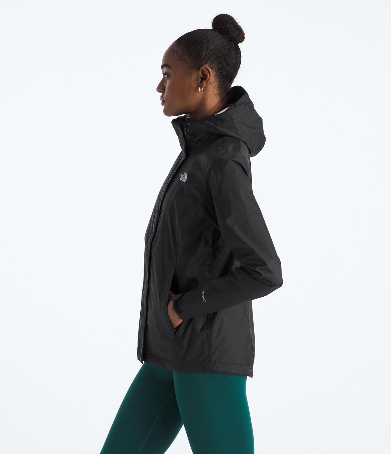 imageTHE NORTH FACE Womens Venture 2 Waterproof Hooded Rain Jacket Raincoat With Breathable Dryvent 25l Fabric PitzipsTnf Black