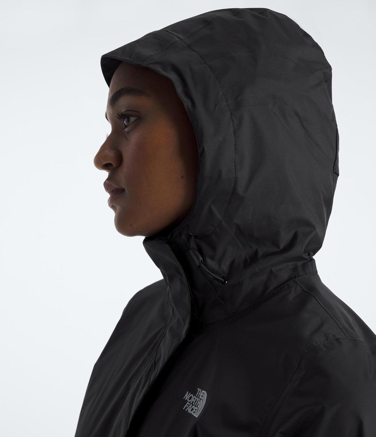 imageTHE NORTH FACE Womens Venture 2 Waterproof Hooded Rain Jacket Raincoat With Breathable Dryvent 25l Fabric PitzipsTnf Black
