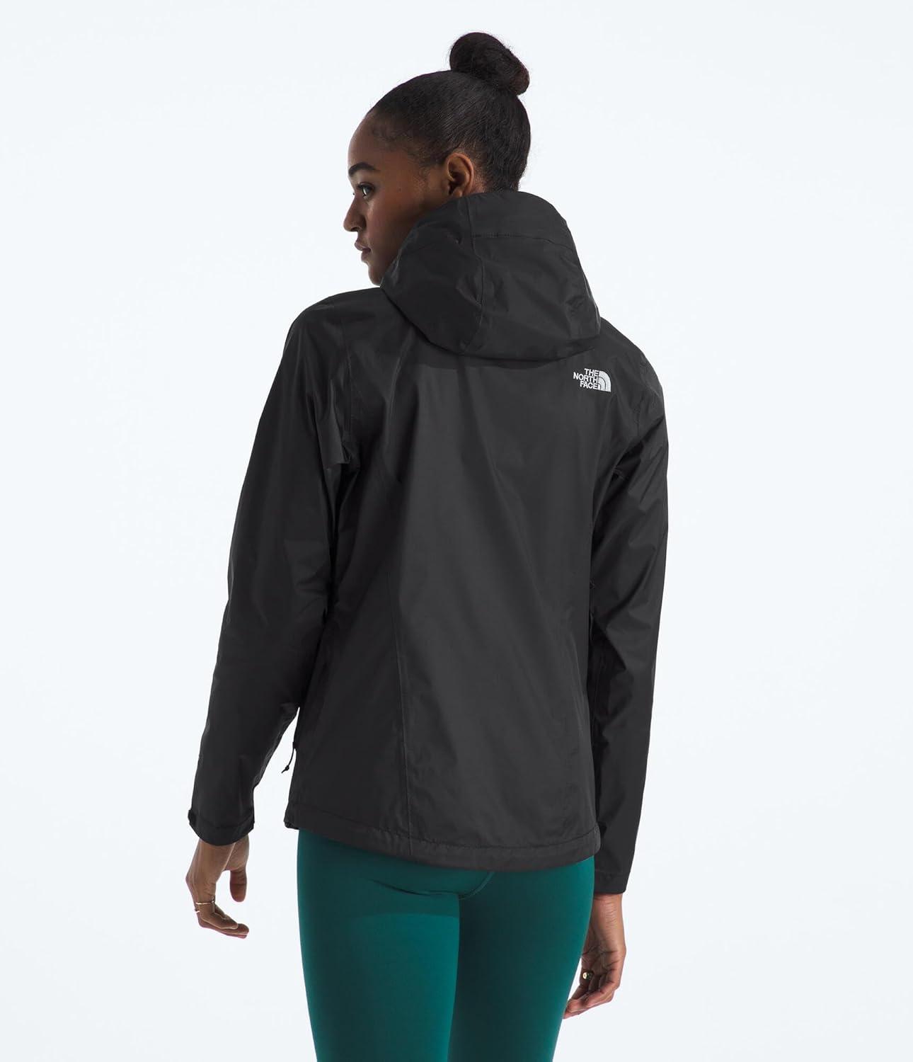 imageTHE NORTH FACE Womens Venture 2 Waterproof Hooded Rain Jacket Raincoat With Breathable Dryvent 25l Fabric PitzipsTnf Black