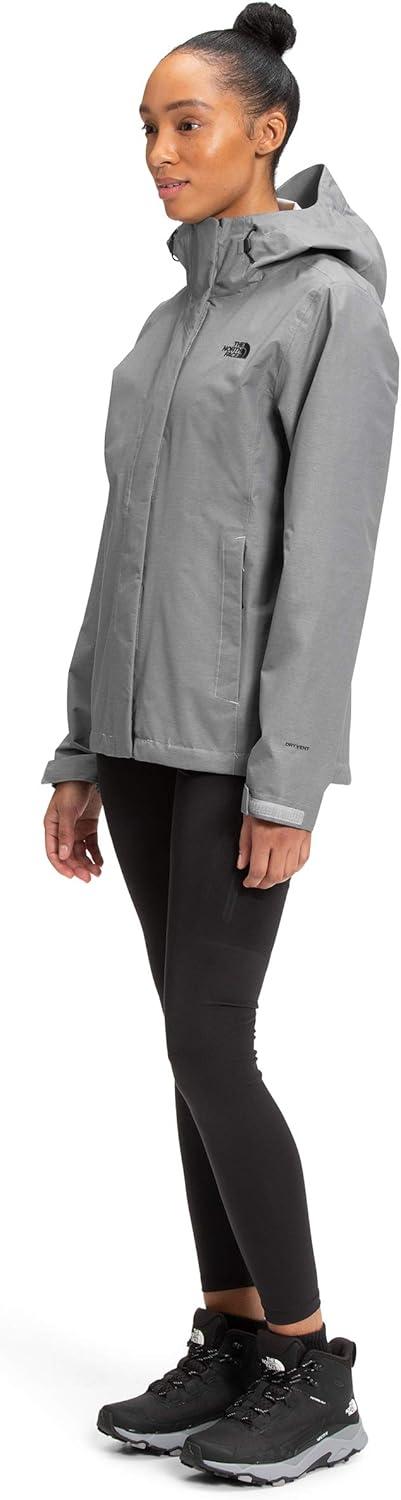 imageTHE NORTH FACE Womens Venture 2 Waterproof Hooded Rain Jacket Raincoat With Breathable Dryvent 25l Fabric PitzipsTnf Medium Heather Grey