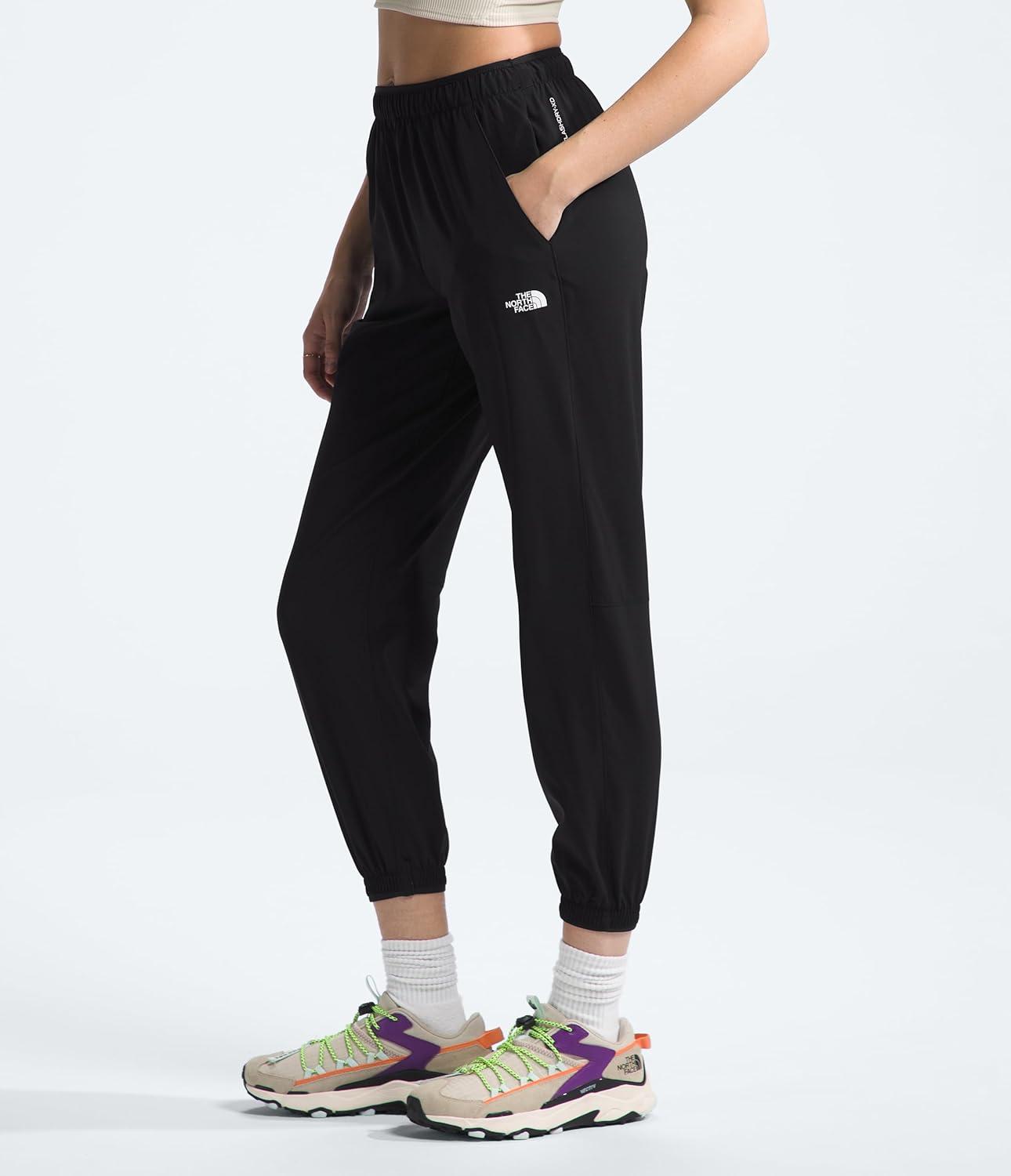 imageTHE NORTH FACE Womens Wander Jogger 20 Moisture Wicking Pants Water Repellent Finish Internal DrawcordTnf Black