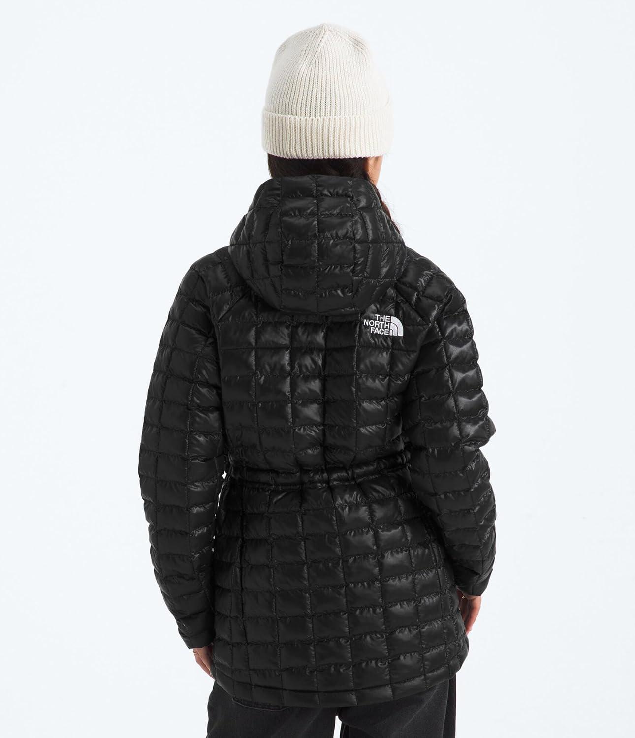 imageTHE NORTH FACE girls Thermoball Parka Highloft Insulation Ripstop Fabric 3 Piece Hood Chin GuardTnf Black