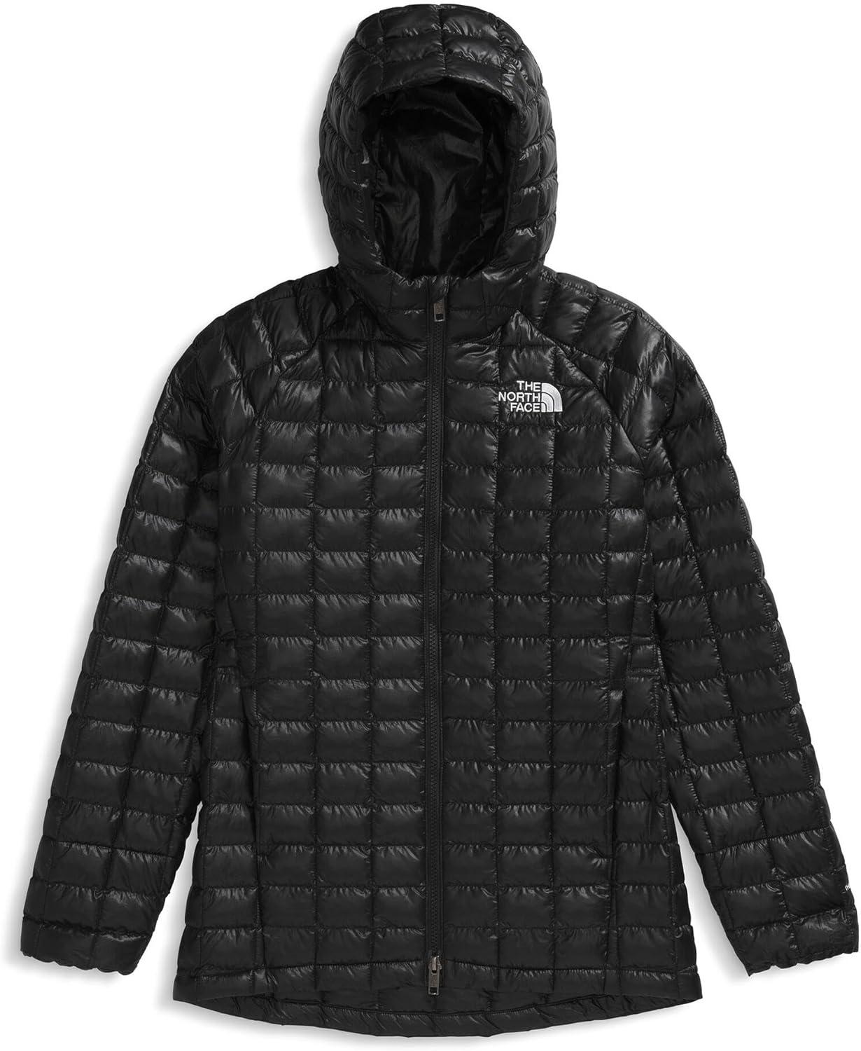 imageTHE NORTH FACE girls Thermoball Parka Highloft Insulation Ripstop Fabric 3 Piece Hood Chin GuardTnf Black