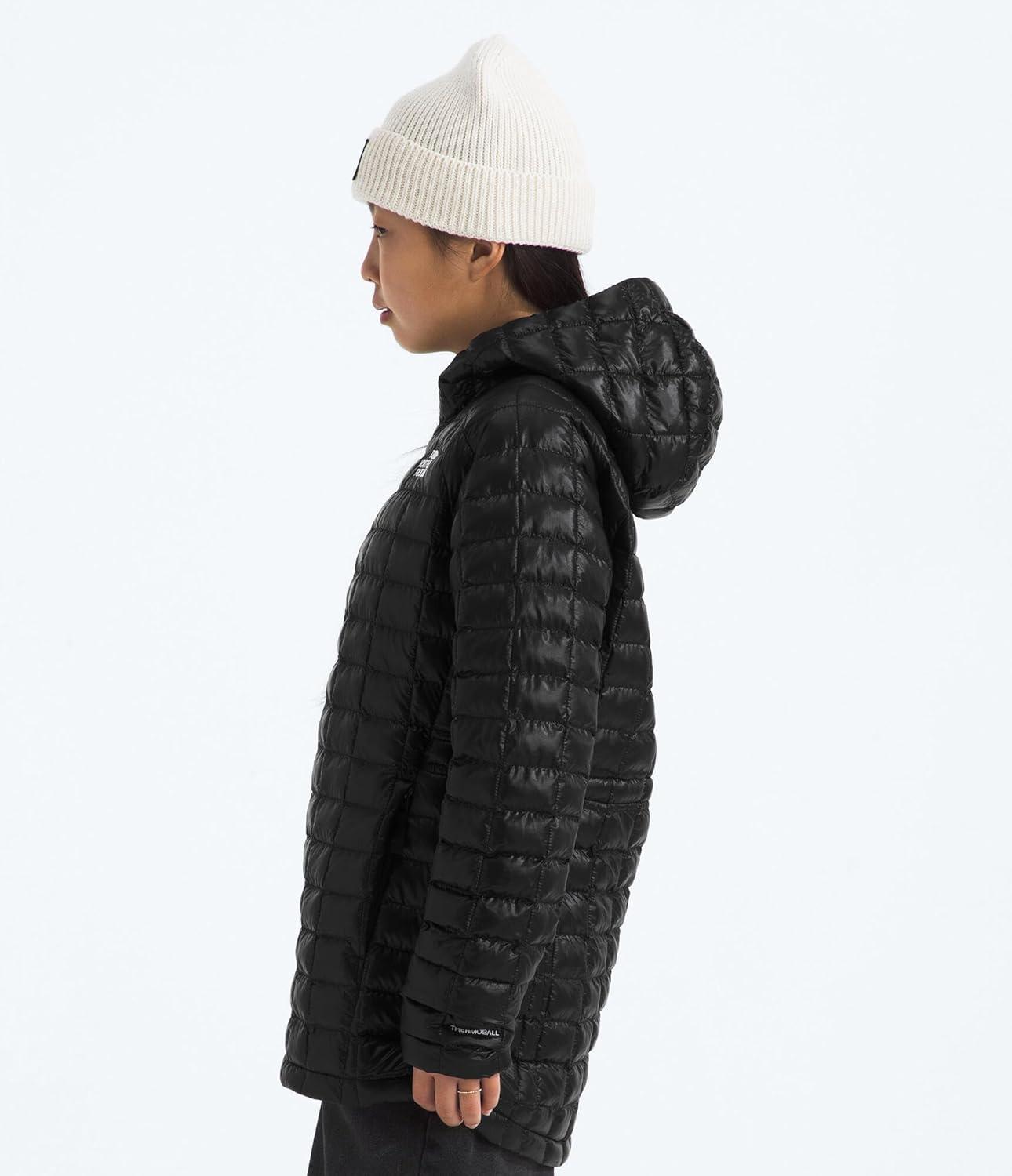 imageTHE NORTH FACE girls Thermoball Parka Highloft Insulation Ripstop Fabric 3 Piece Hood Chin GuardTnf Black