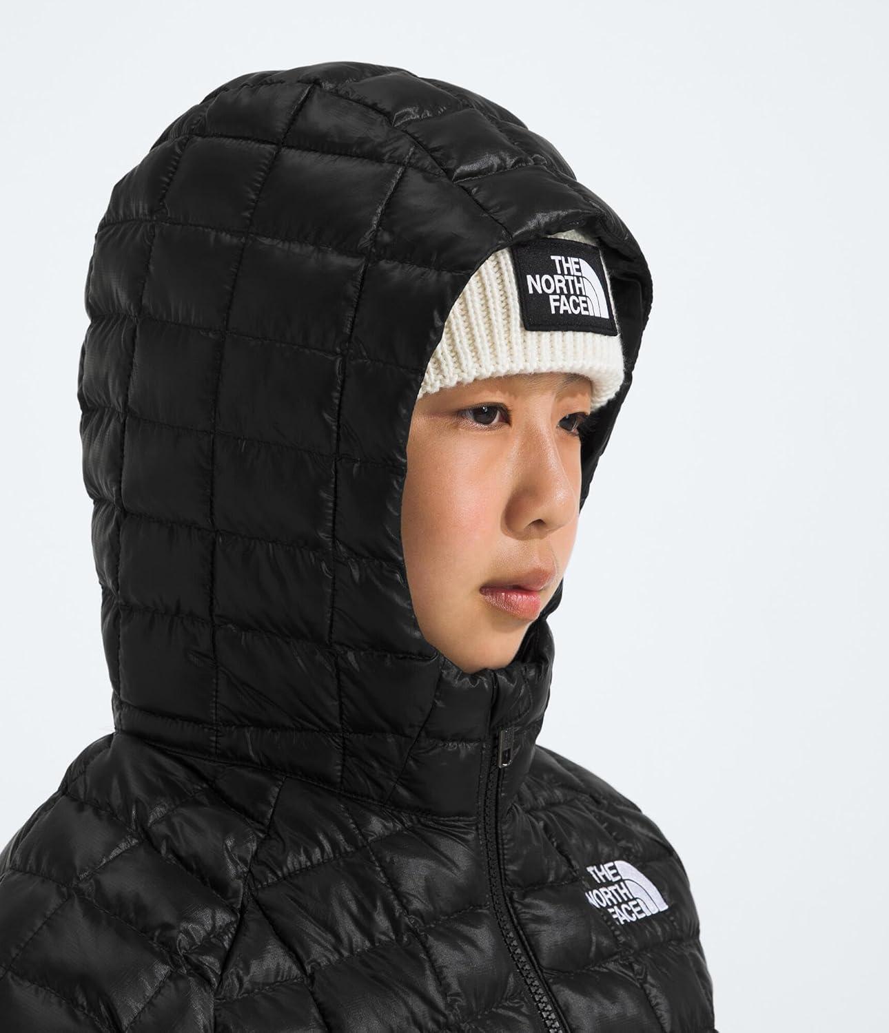 imageTHE NORTH FACE girls Thermoball Parka Highloft Insulation Ripstop Fabric 3 Piece Hood Chin GuardTnf Black