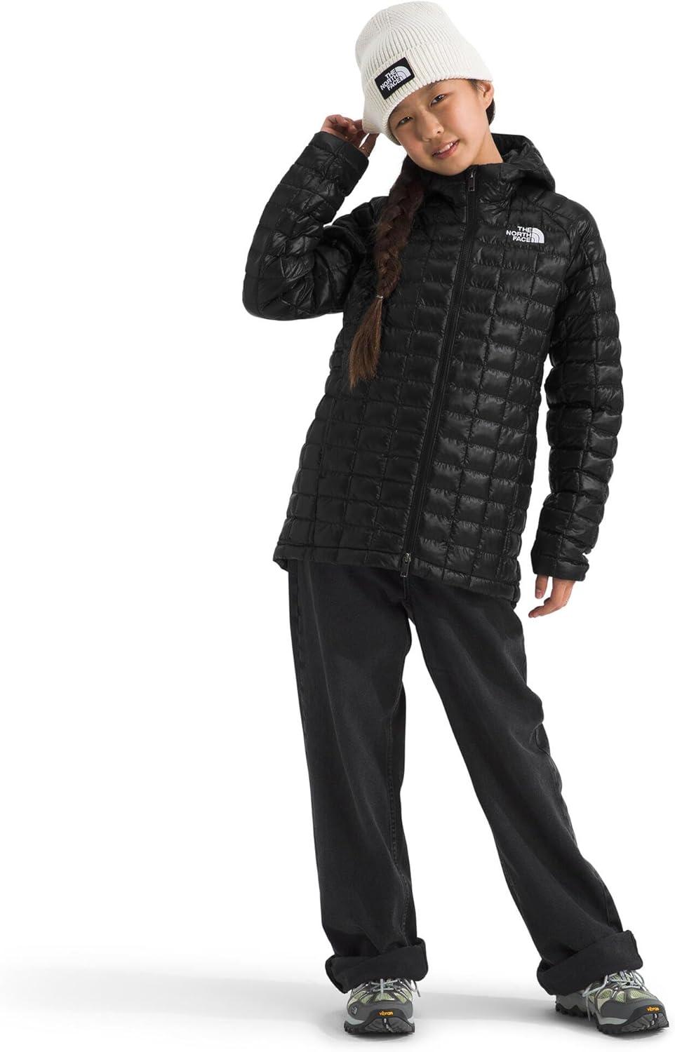 imageTHE NORTH FACE girls Thermoball Parka Highloft Insulation Ripstop Fabric 3 Piece Hood Chin GuardTnf Black