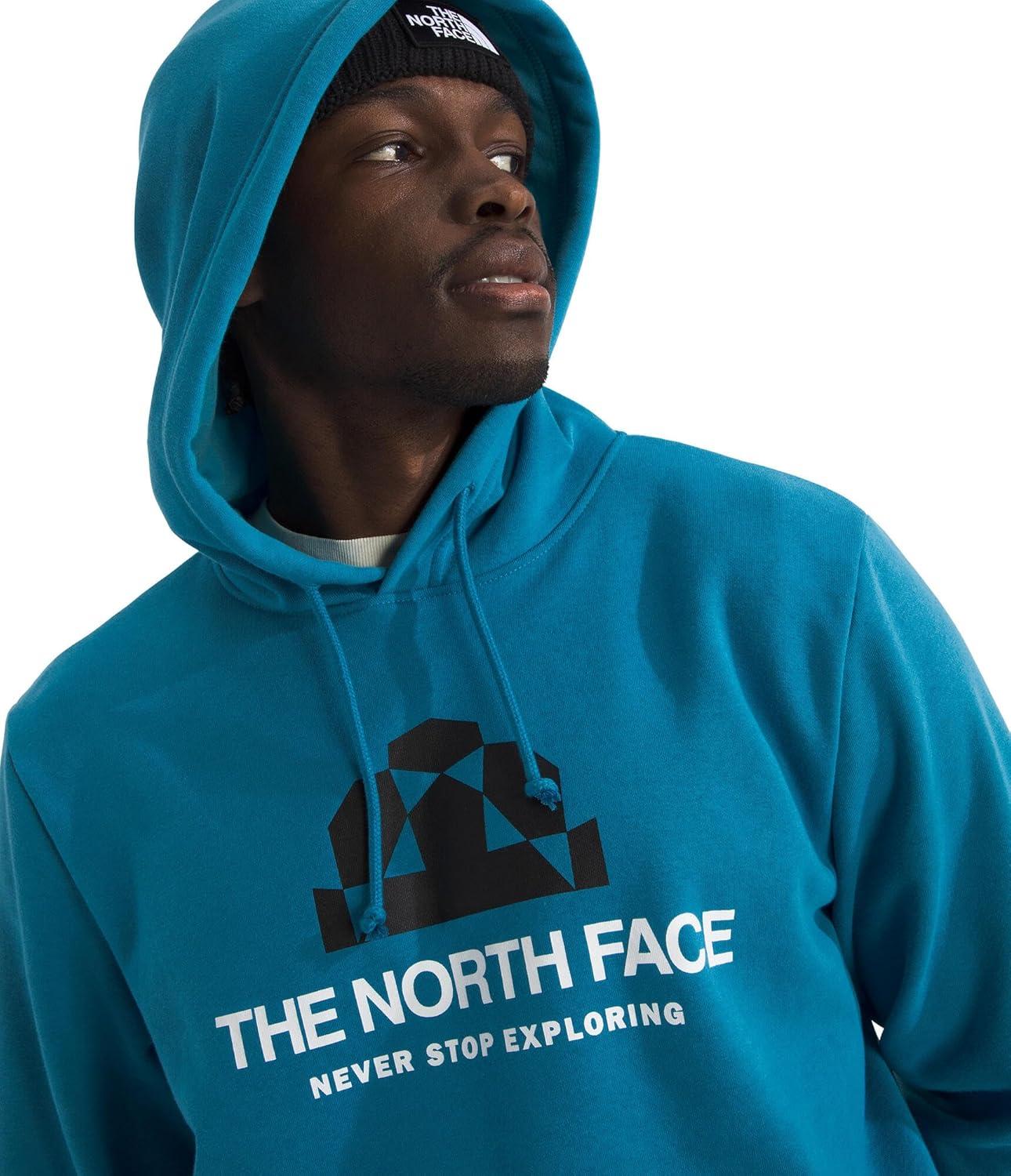 imageTHE NORTH FACE mens Evolution Bts Hoodie 2 Piece Hood With Adjustable Drawcord Kangaroo Hand Pocket Ribbed Cuffs ampamp HemDusk Blue