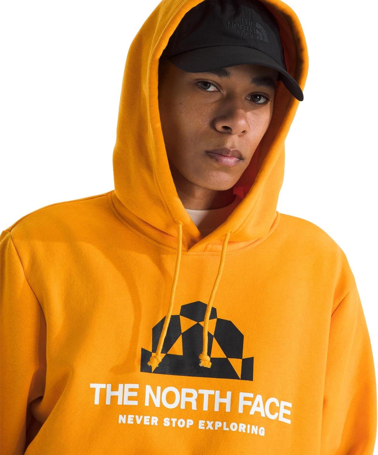 imageTHE NORTH FACE mens Evolution Bts Hoodie 2 Piece Hood With Adjustable Drawcord Kangaroo Hand Pocket Ribbed Cuffs ampamp HemSummit Gold