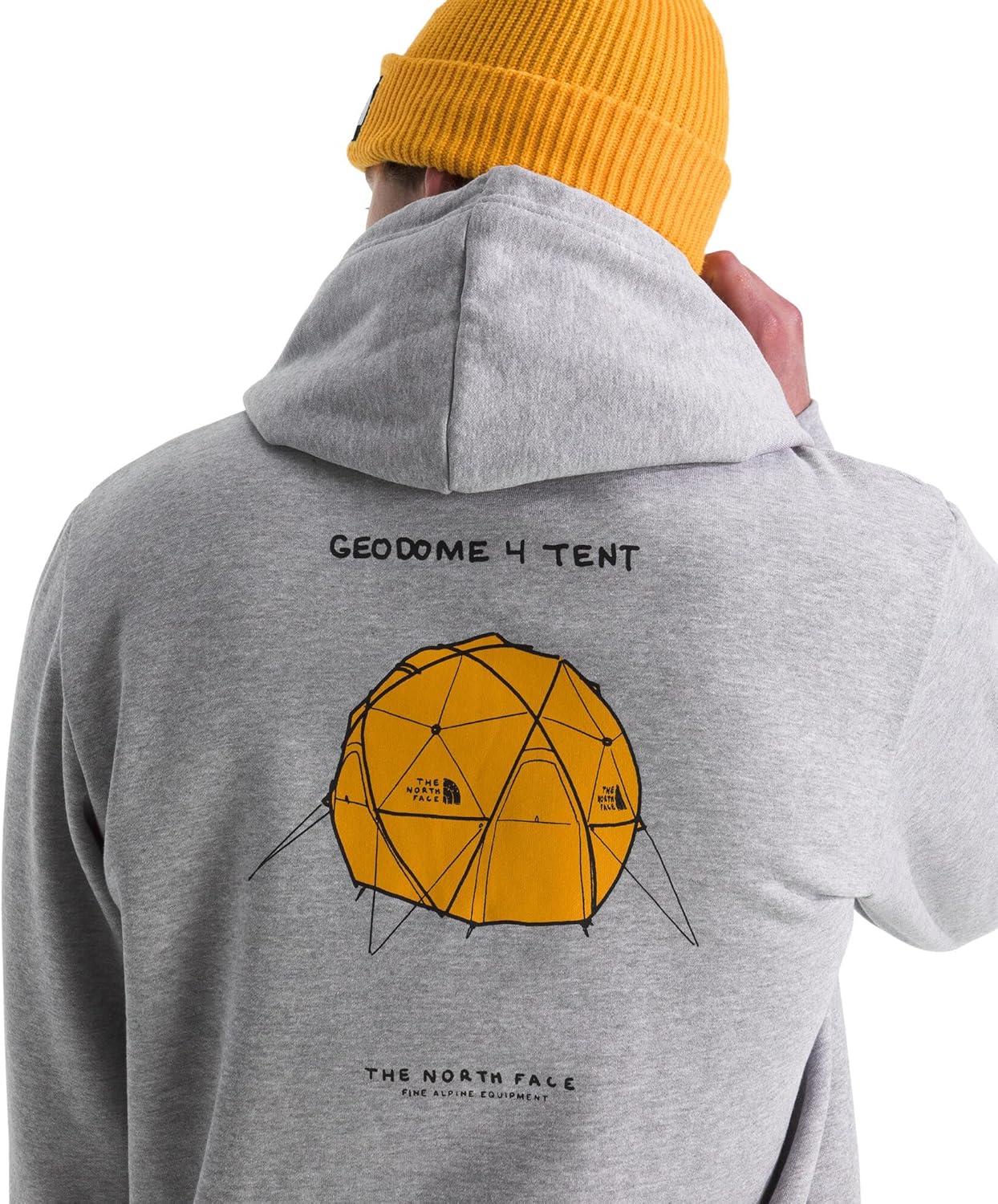 imageTHE NORTH FACE mens Evolution Sketch Logo Hoodie 2 Piece Hood With Adjustable Drawcord Kangaroo Hand PocketTnf Pale Grey Heather