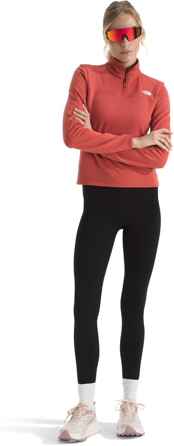 imageTHE NORTH FACE womens Cedar Trail Grid Fleece Quarter Zip Jacket Cold Weather Top With Durable Reinforced BindingsMars Dust