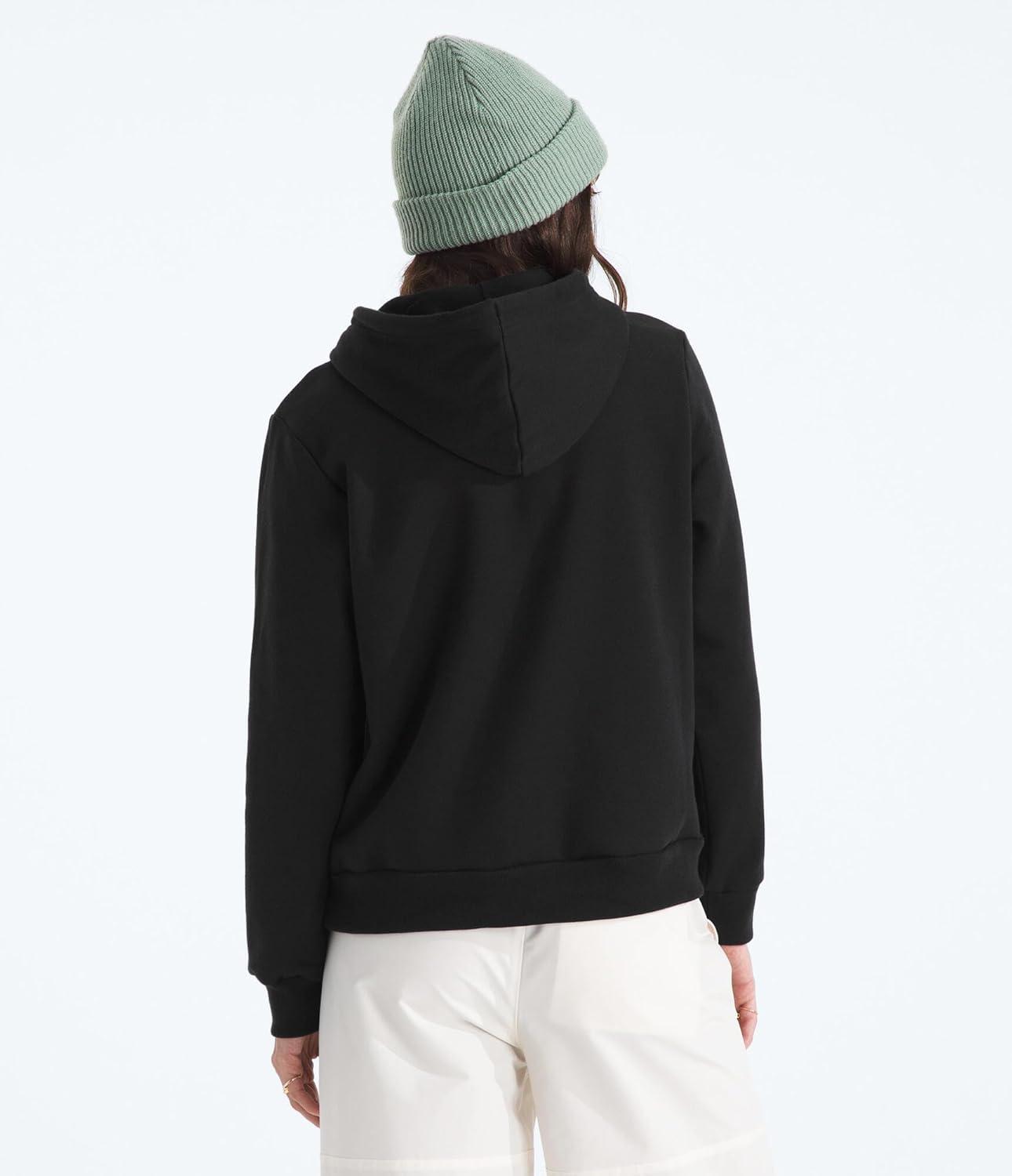 imageTHE NORTH FACE womens Evolution Sketch Logo Half Dome Hoodie Hood With Adjustable Drawcord Kangaroo Hand PocketTnf Black