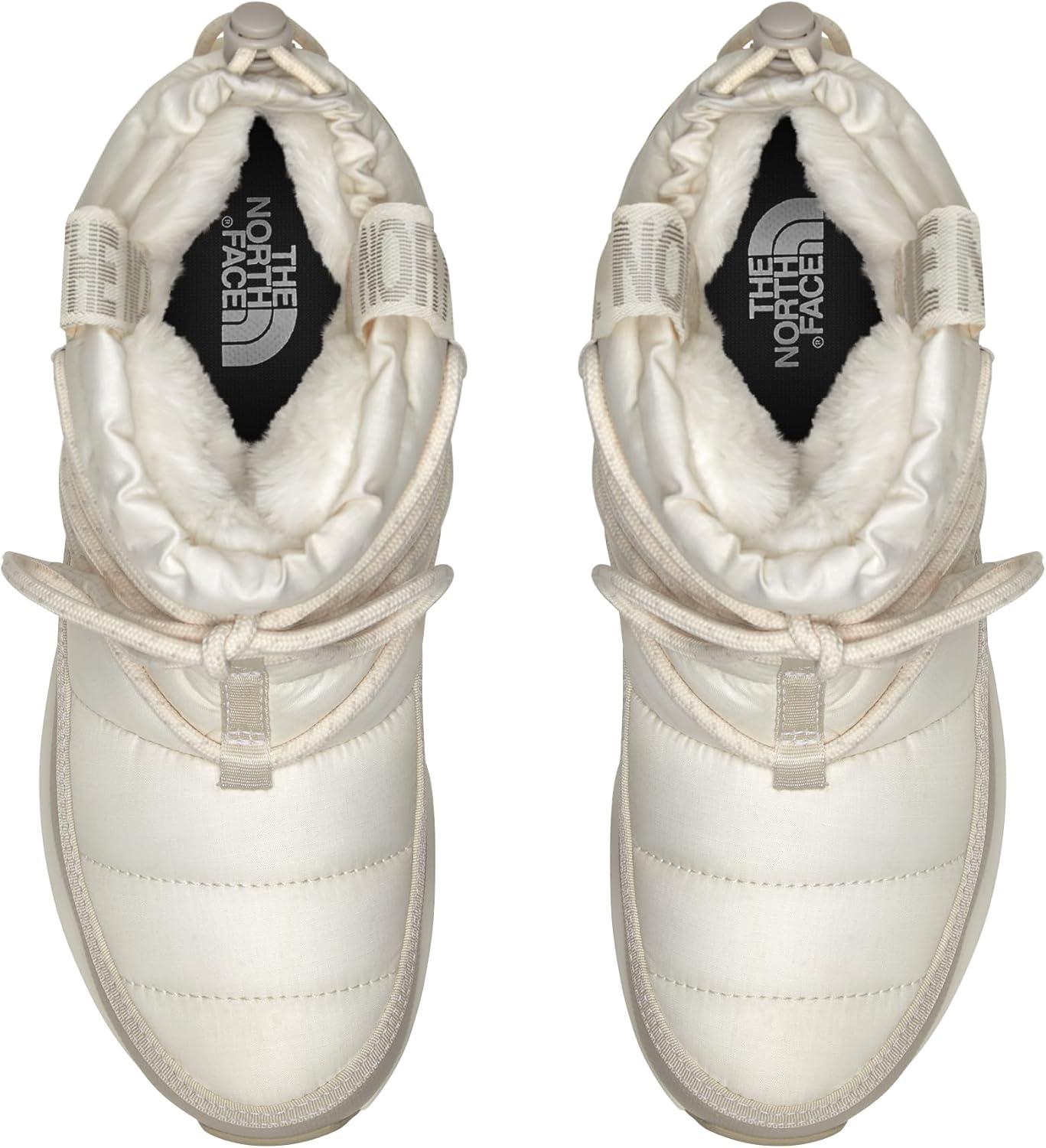 imageTHE NORTH FACE womens Thermoball Traction BootieGardenia WhiteSilver Grey