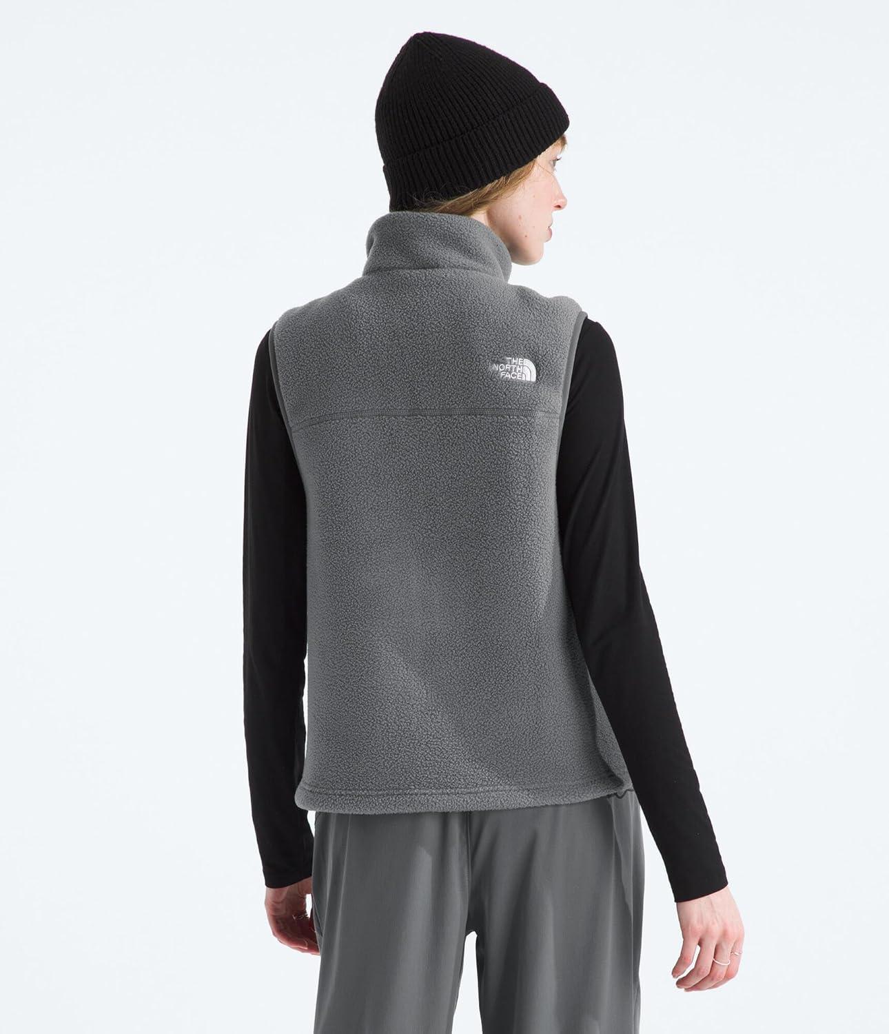 imageTHE North Face Womens Yumiori Vest Lightweight Fleece Zip Up with Stretch Fabric Inner Cinch Cord ampamp Secure Zip PocketsSmoked Pearl