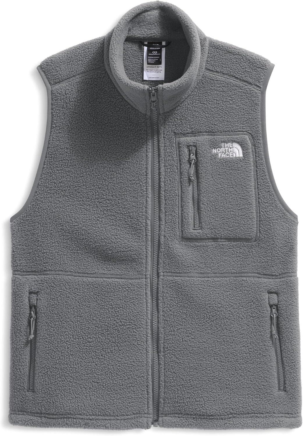 imageTHE North Face Womens Yumiori Vest Lightweight Fleece Zip Up with Stretch Fabric Inner Cinch Cord ampamp Secure Zip PocketsSmoked Pearl