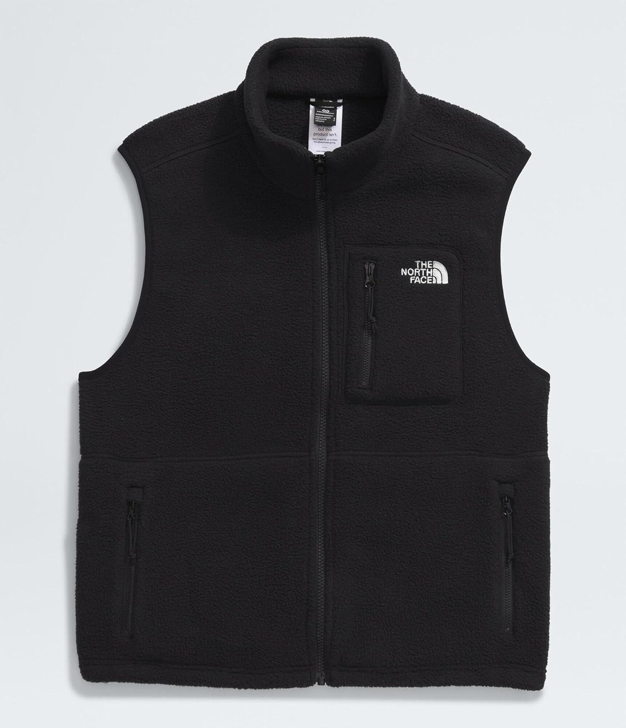 imageTHE North Face Womens Yumiori Vest Lightweight Fleece Zip Up with Stretch Fabric Inner Cinch Cord ampamp Secure Zip PocketsTnf Black