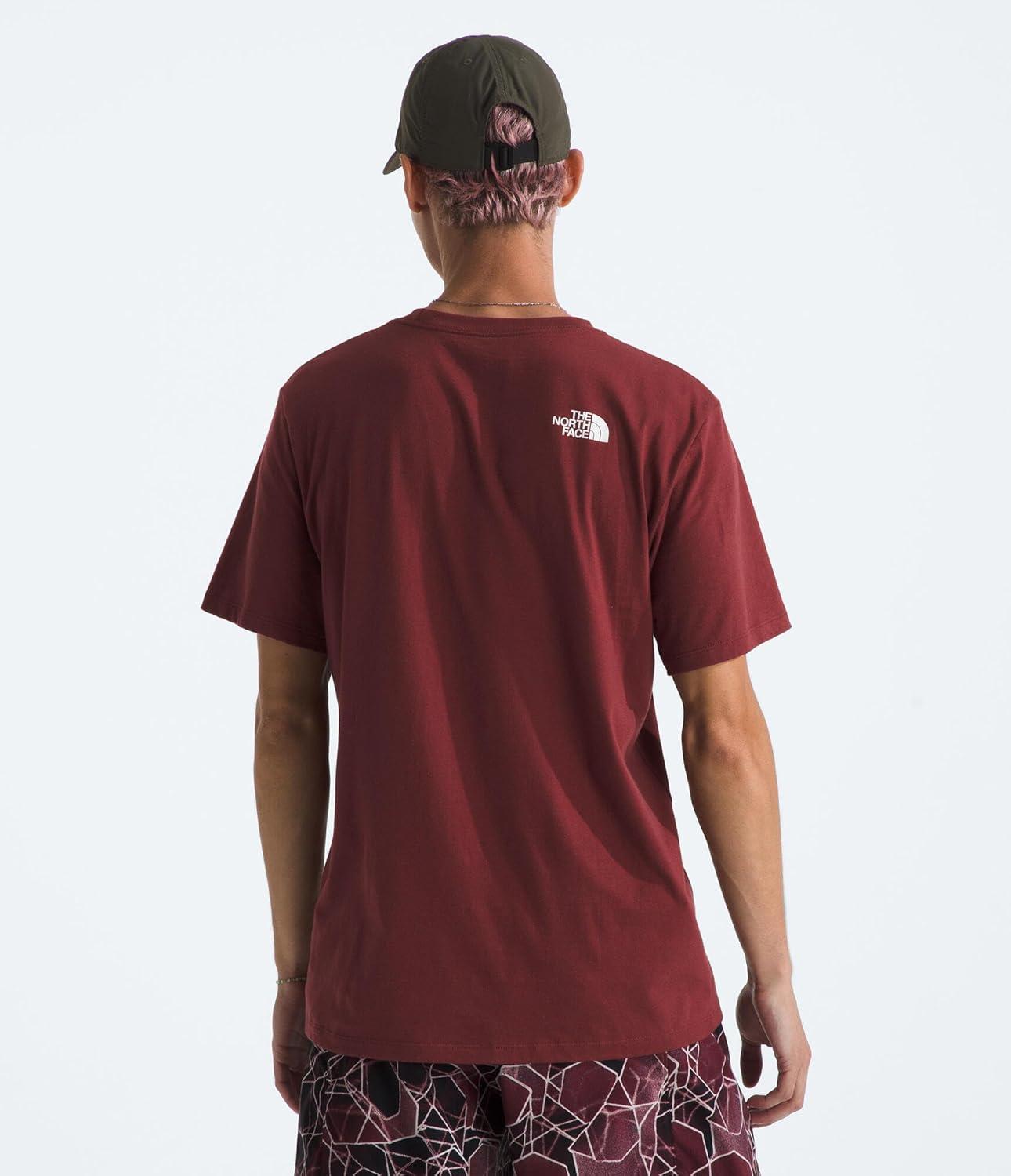 imageThe North FACE Mens Core Half Dome ShortSleeve Tee Regular Fit Cotton Shirt with Graphic Design ampamp Ribbed CollarSumacTnf White