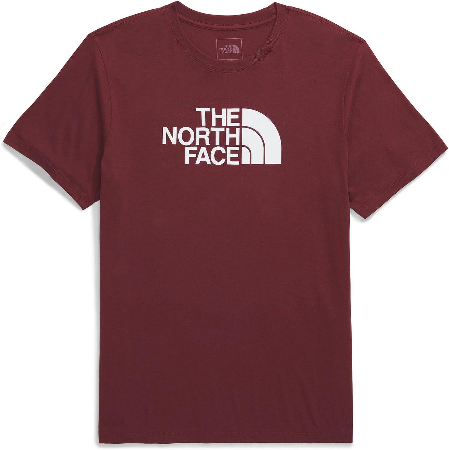 imageThe North FACE Mens Core Half Dome ShortSleeve Tee Regular Fit Cotton Shirt with Graphic Design ampamp Ribbed CollarSumacTnf White
