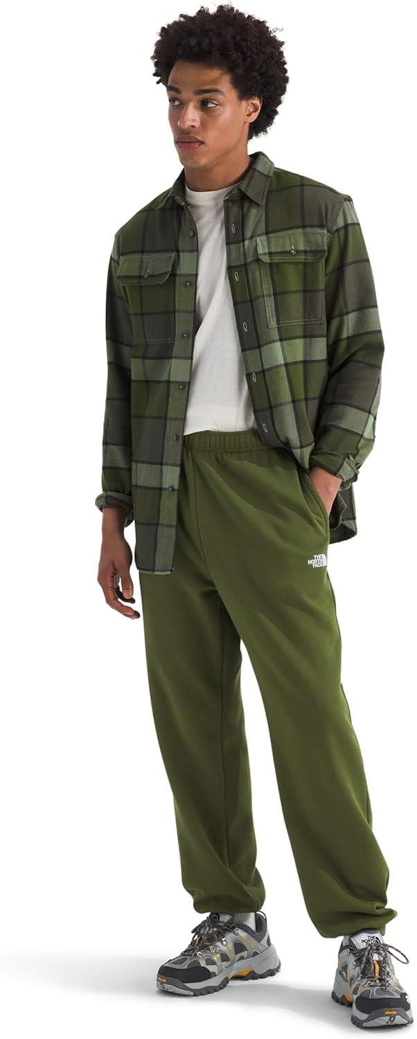 imageThe North FACE Mens Evolution Simple Dome Pant Elastic Waistband with Adjustable Drawcord Hand Pockets Elasticated CuffsWoodland Green