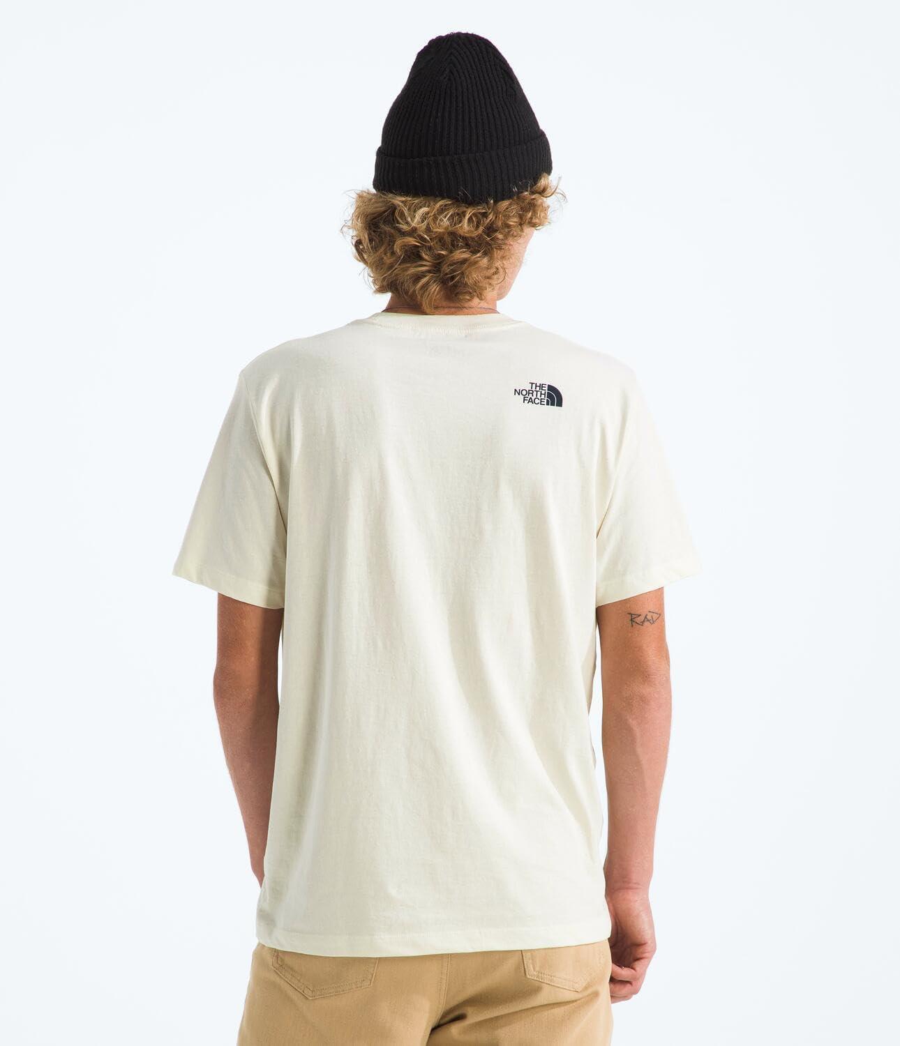 imageThe North FACE Mens Evolution Sun Halos Half Dome ShortSleeve TeeWhite Dune