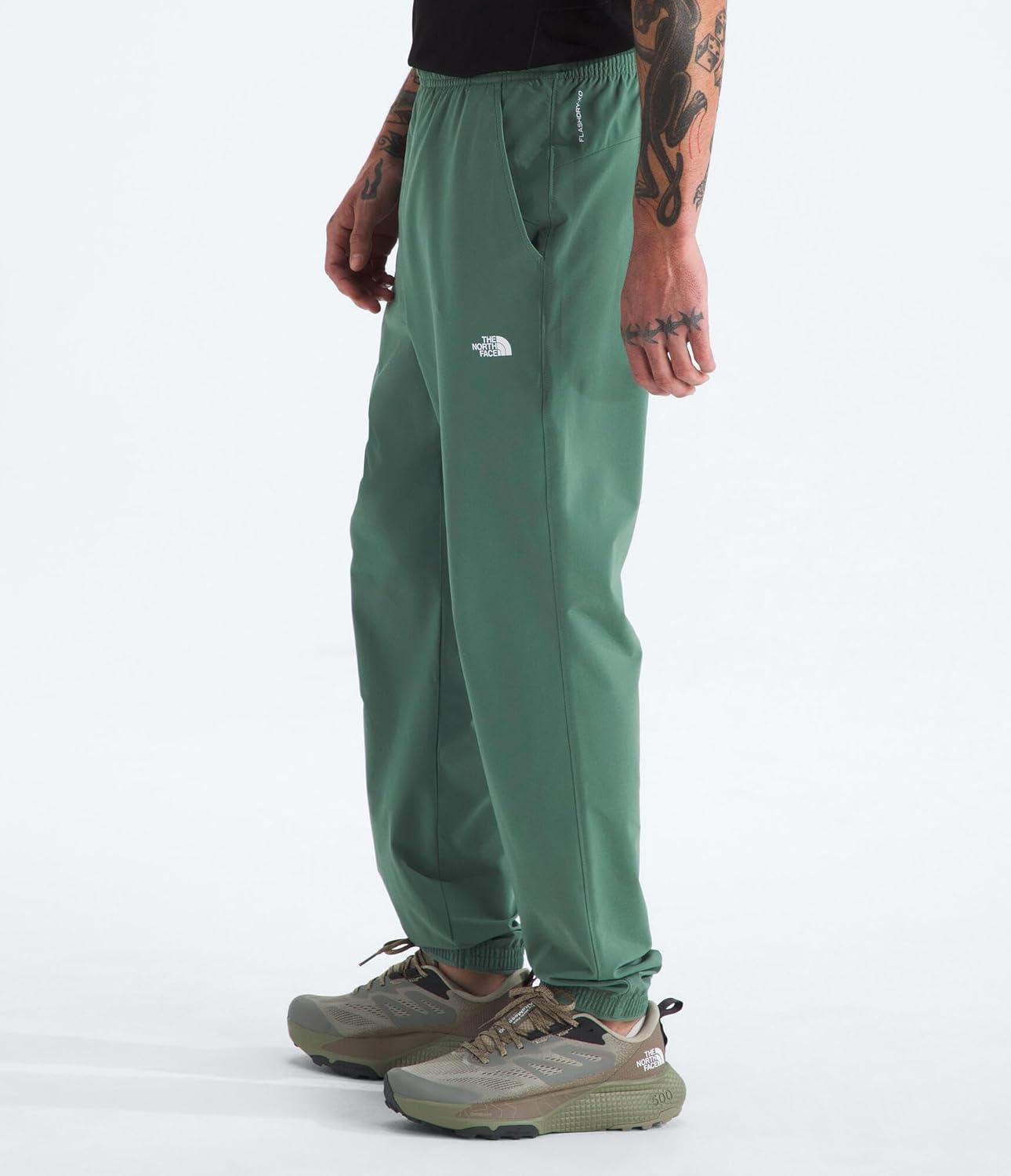 imageThe North FACE Mens Wander Jogger 20 Moisture Wicking Pants Water Repellent Finish Internal DrawcordDuck Green