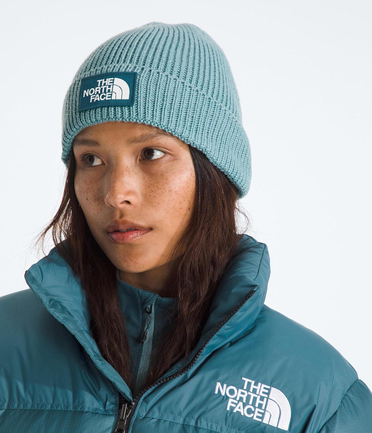 imageThe North FACE UnisexAdult TNF Logo Box Cuffed BeanieBlue EclipseSpace