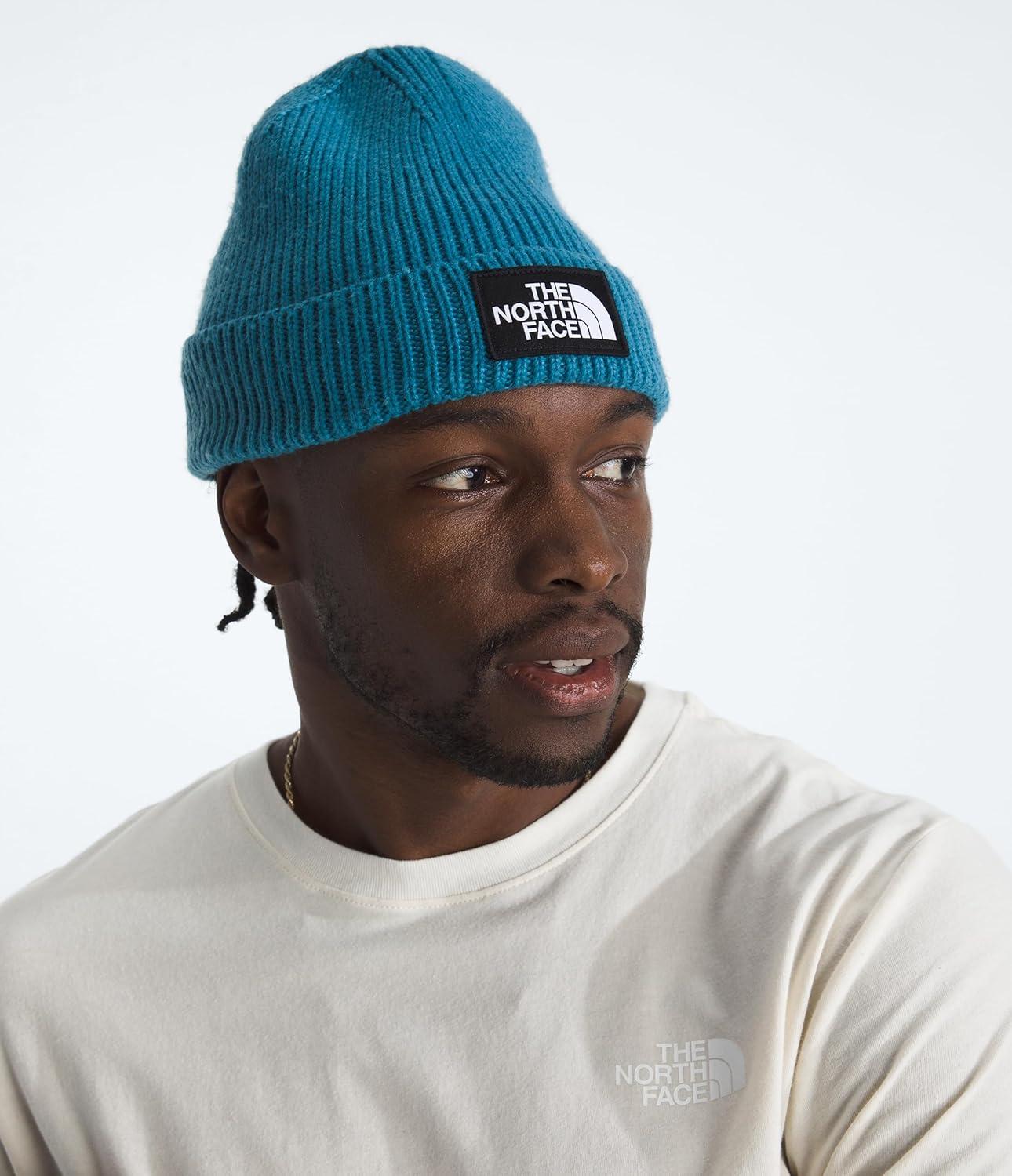 imageThe North FACE UnisexAdult TNF Logo Box Cuffed BeanieDusk Blue