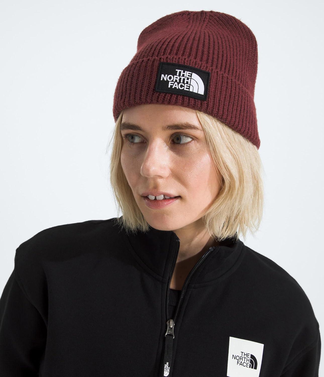 imageThe North FACE UnisexAdult TNF Logo Box Cuffed BeanieSumac