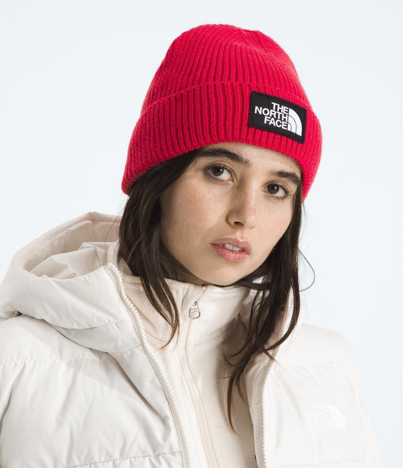 imageThe North FACE UnisexAdult TNF Logo Box Cuffed BeanieTnf Red