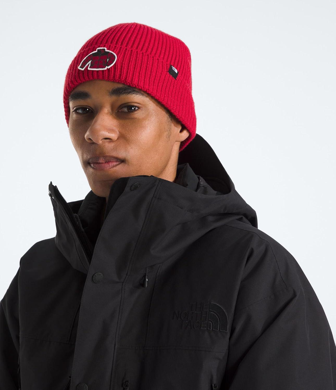 imageThe North FACE UnisexAdult TNF Logo Box Cuffed BeanieTnf RedIcon Patch