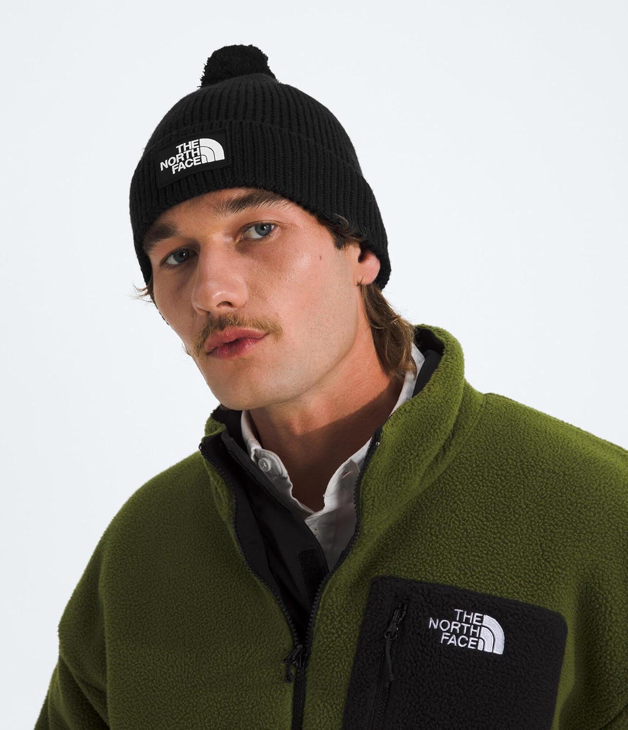imageThe North FACE UnisexAdult TNF Logo Box Pom BeanieTnf Black