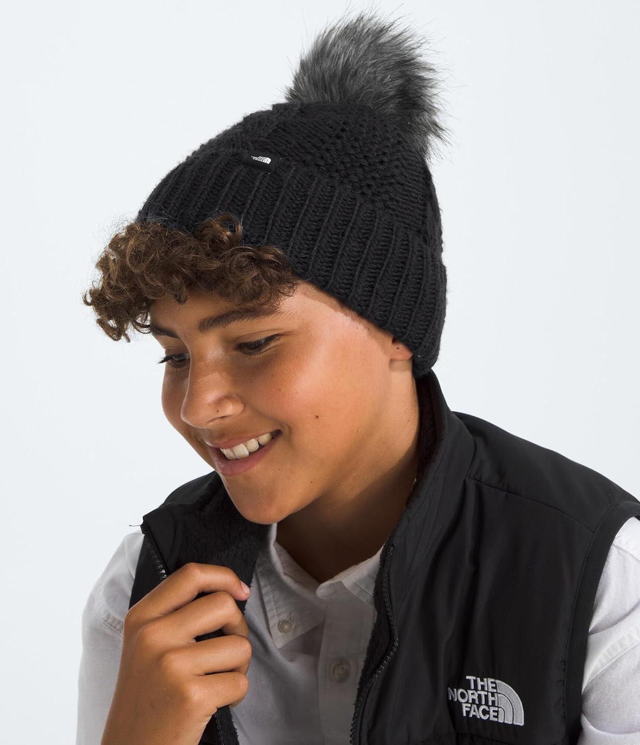 imageThe North FACE UnisexBaby Oh Mega Fur Pom BeanieTnf Black