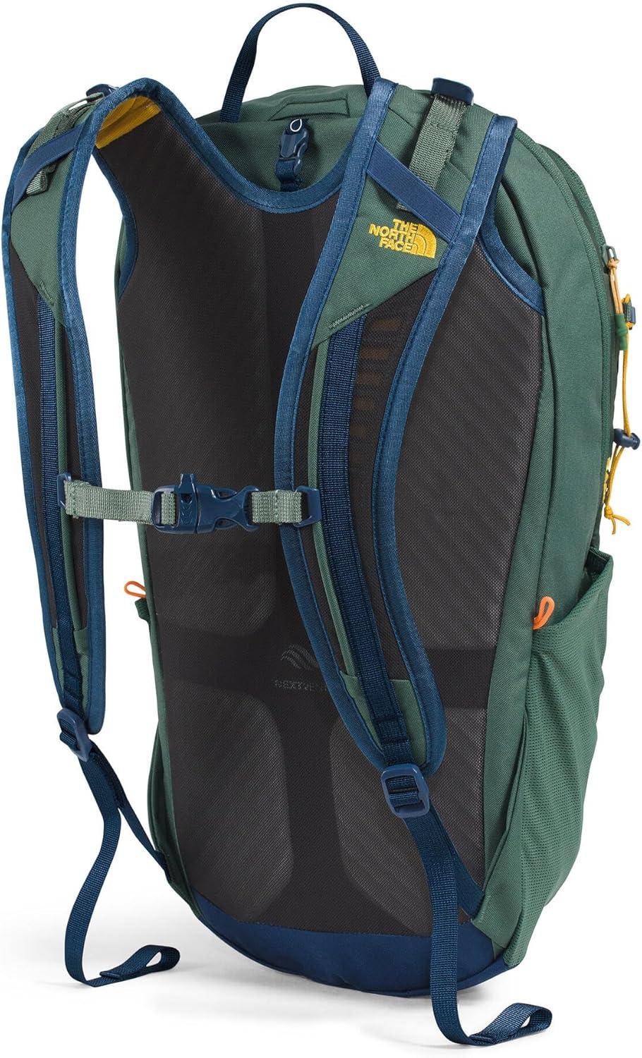 imageThe North Face Basin 18 Liter Technical Daypack with Rain Cover Unisex Backpack Sternum Strap Hiking Pole Attachment Stash Pocket Duck GreenShady Blue One SizeDuck GreenShady Blue