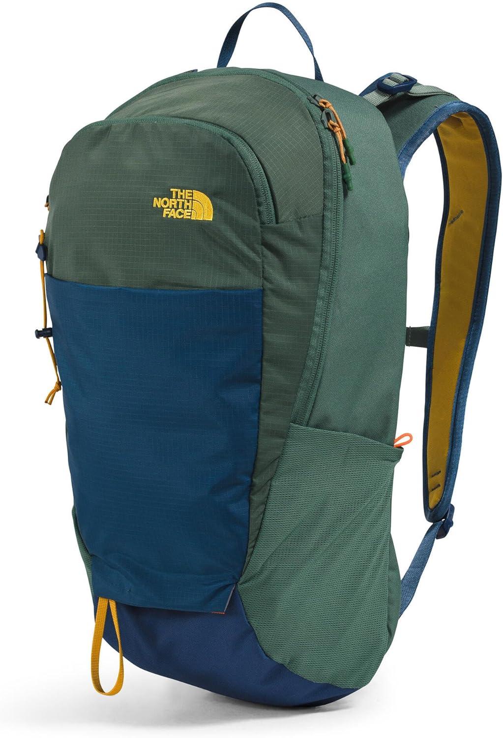 imageThe North Face Basin 18 Liter Technical Daypack with Rain Cover Unisex Backpack Sternum Strap Hiking Pole Attachment Stash Pocket Duck GreenShady Blue One SizeDuck GreenShady Blue