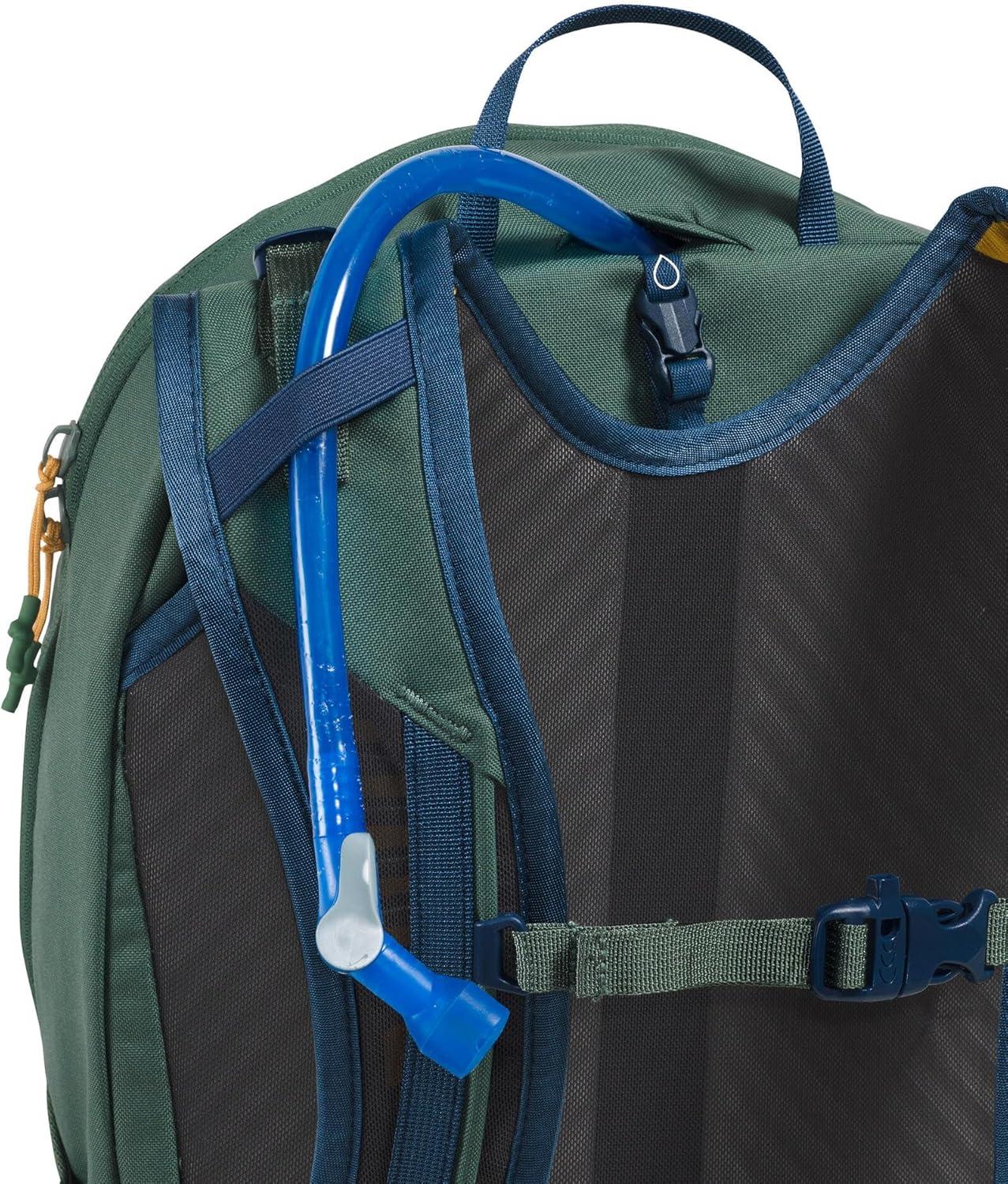 imageThe North Face Basin 18 Liter Technical Daypack with Rain Cover Unisex Backpack Sternum Strap Hiking Pole Attachment Stash Pocket Duck GreenShady Blue One SizeDuck GreenShady Blue