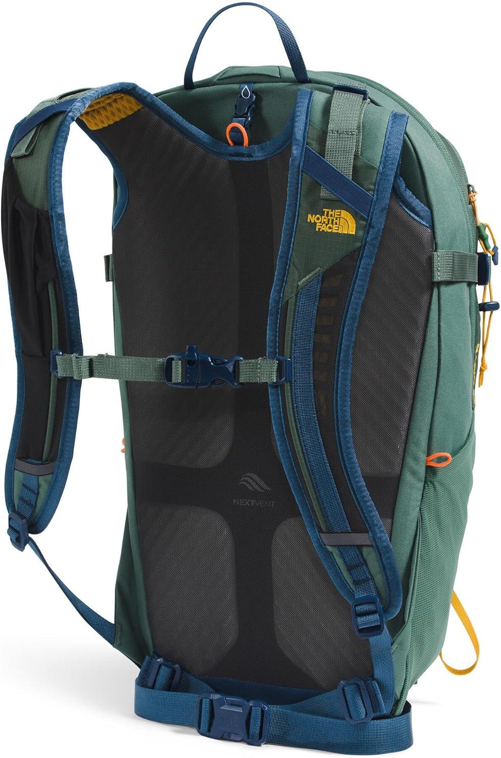 imageThe North Face Basin 24 Liter Technical Daypack with Rain Cover Unisex Backpack Hipbelt Hiking Pole Attachment Compression Straps Duck GreenShady Blue One SizeDuck GreenShady Blue