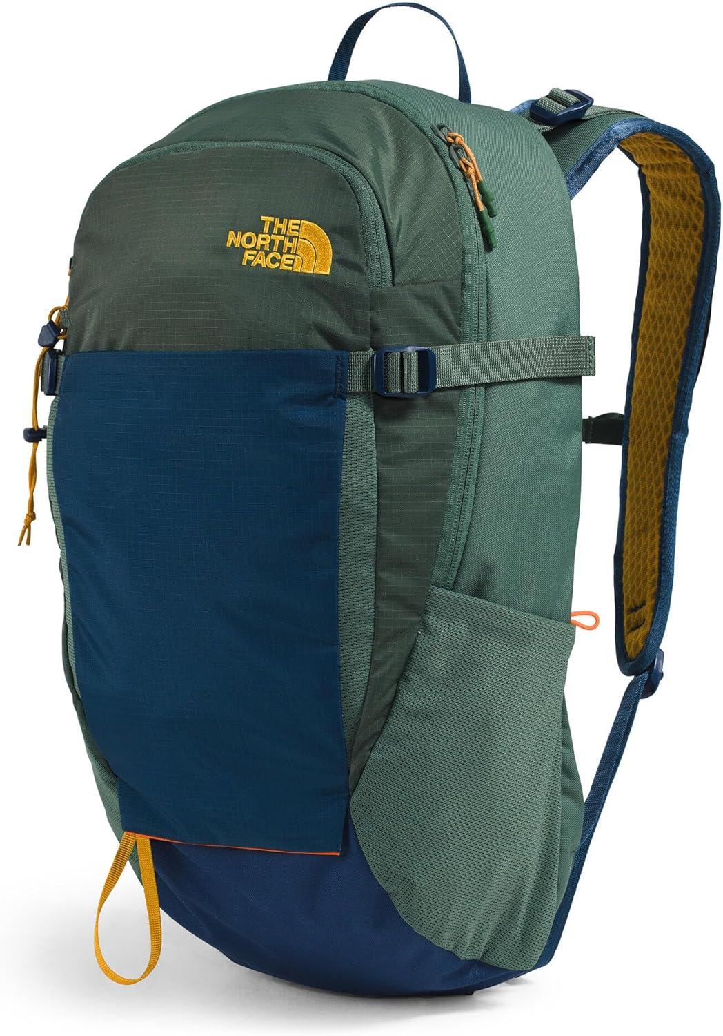 imageThe North Face Basin 24 Liter Technical Daypack with Rain Cover Unisex Backpack Hipbelt Hiking Pole Attachment Compression Straps Duck GreenShady Blue One SizeDuck GreenShady Blue