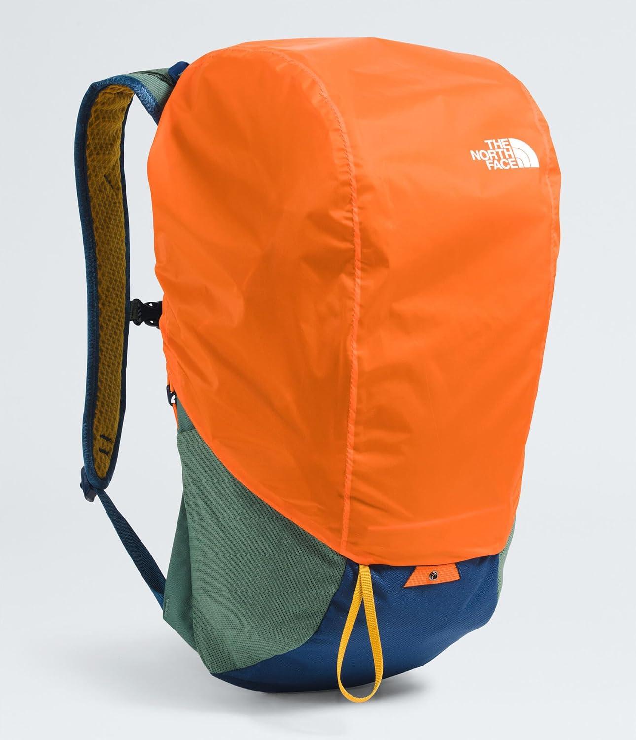 imageThe North Face Basin 24 Liter Technical Daypack with Rain Cover Unisex Backpack Hipbelt Hiking Pole Attachment Compression Straps Duck GreenShady Blue One SizeDuck GreenShady Blue