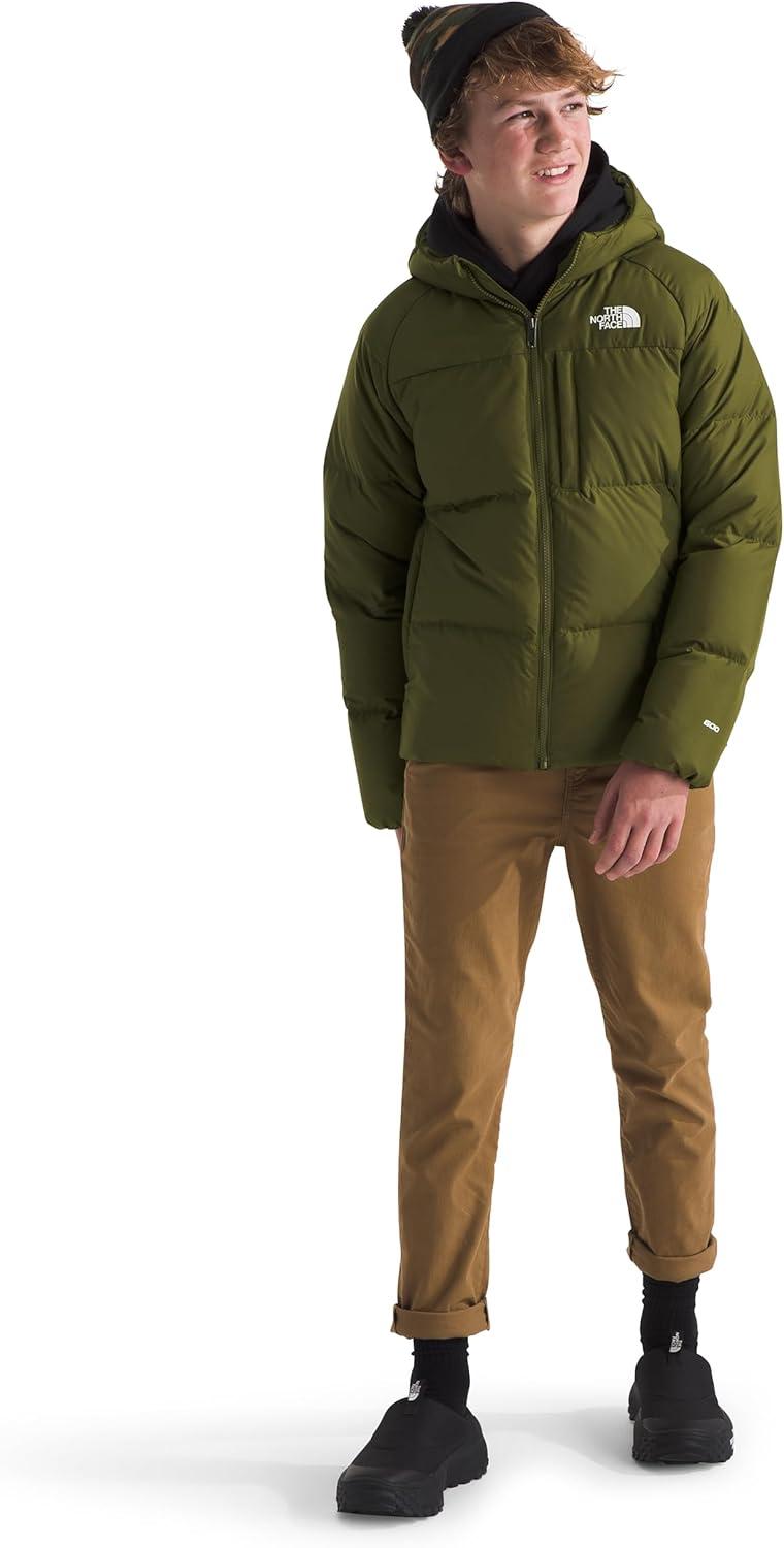 imageThe North Face Boys Reversible North Down Hooded Jacket Little KidsBig KidsForest Olive